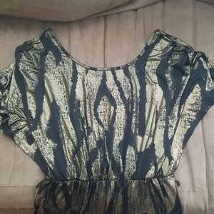 Zebra striped new years eve cocktail dress